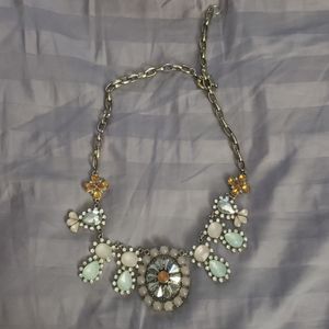 Anthropologie necklace Pink, orange and green